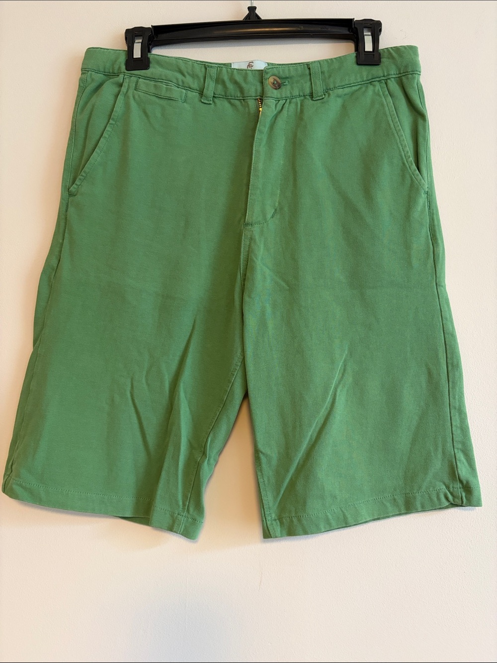 Class Club Green Flat‑Front Men's Shorts